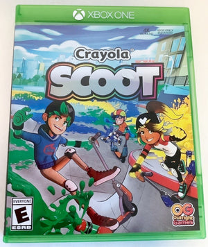 Crayola Scoot Microsoft Xbox One Video Game scooter tricks racing color [Used/Refurbished]