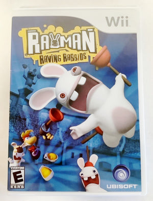 Rayman Raving Rabbids Nintendo Wii 2006 Video Game zany party fun minigames [Used/Refurbished]