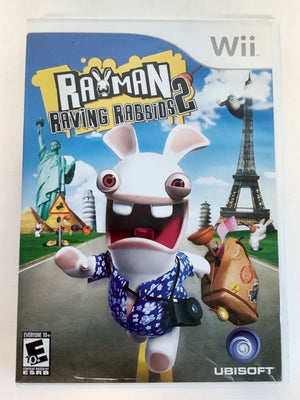 Rayman Raving Rabbids 2 Nintendo Wii 2007 Video Game party minigames Disc Only