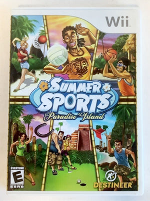 Summer Sports: Paradise Island Nintendo Wii 2008 Video Game mini-golf volleyball [Used/Refurbished]