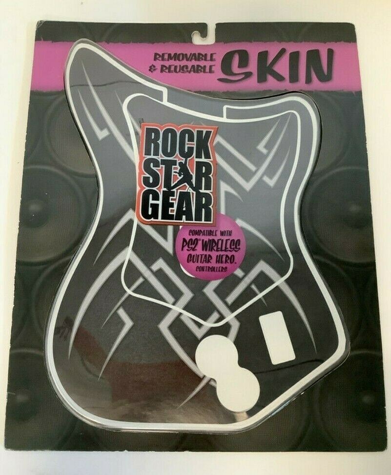 NEW Rock Star Gear CM183 Reusable PS2 SPIKES Style Guitar Hero Controller Skin