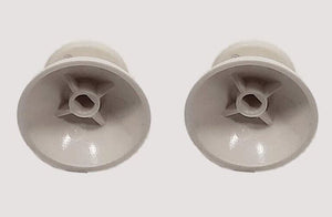 2x Replacement Analog Thumbsticks for Nintendo Wii U Gamepad Controller White