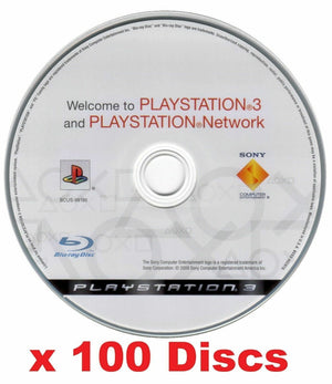 100 x OEM Sony PS3 Welcome to PlayStation 3 Network BLU-RAY Disc DVD Beyond disk