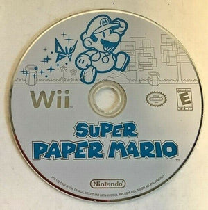 Super Paper Mario Nintendo Wii 2007 Video Game rpg puzzle platformer DISC ONLY [Used/Refurbished]