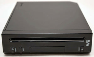 Nintendo Wii BLACK Console Bundle 2-Controllers RVL-101