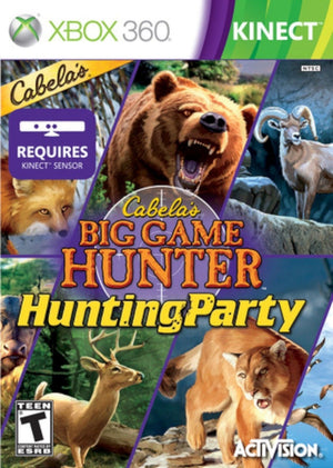 NEW SEALED Cabela's Big Game Hunter: Hunting Party Xbox 360 Video Game Kinect