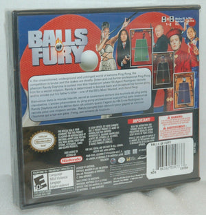 SEALED NEW Nintendo DS DSi Balls of Fury Video Game Chris Walken Movie Ping Pong