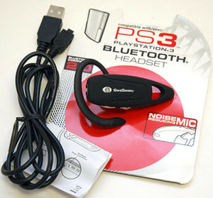 Game Shark PS3 PlayStation 3 Wireless BLUETOOTH 2.0 HEADSET gaming USB Charging