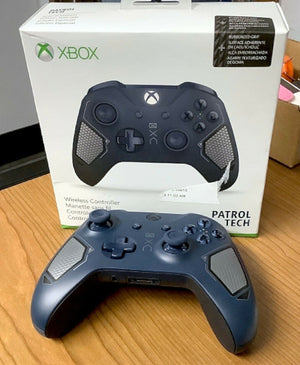 Microsoft Xbox One Wireless Controller Patrol Tech Special Edition Blue WL300072