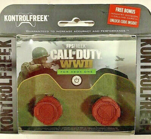 NEW KontrolFreek - FPS Freek Call of Duty: WWII Thumbsticks for Xbox One - Red