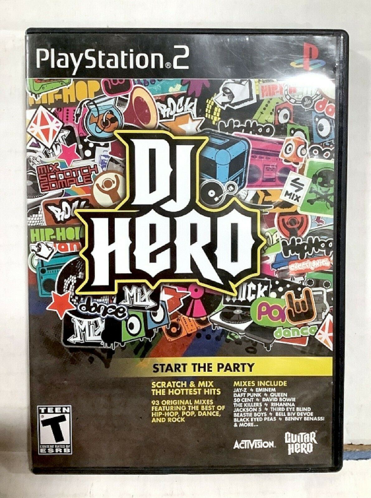 DJ Hero PS2 Sony PlayStation 2 Video GAME ONLY music rhythm scratch mix hip-hop [Used/Refurbished]