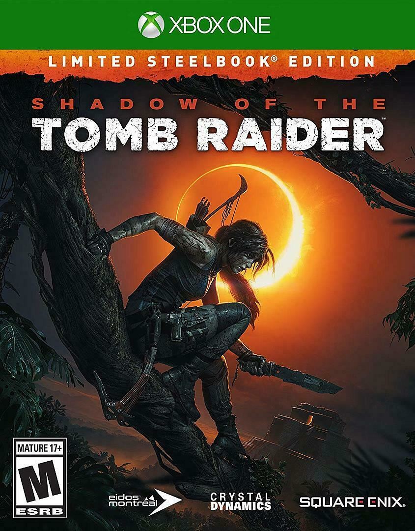 Shadow of the Tomb Raider Limited Steelbook Edition Xbox One Video Game 2018 [Used/Refurbished]