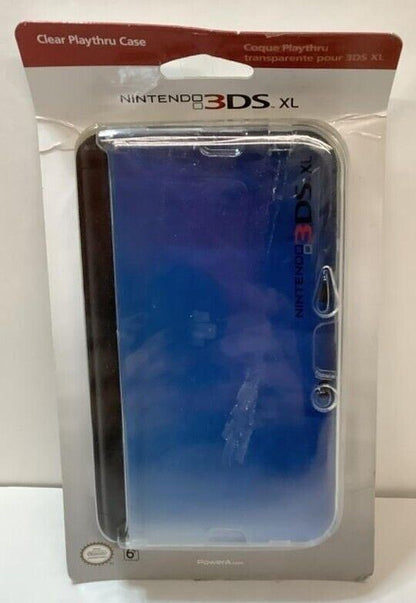 Power A Clear Playthru CLEAR Hard Shell Case for Nintendo 3DS XL Genuine