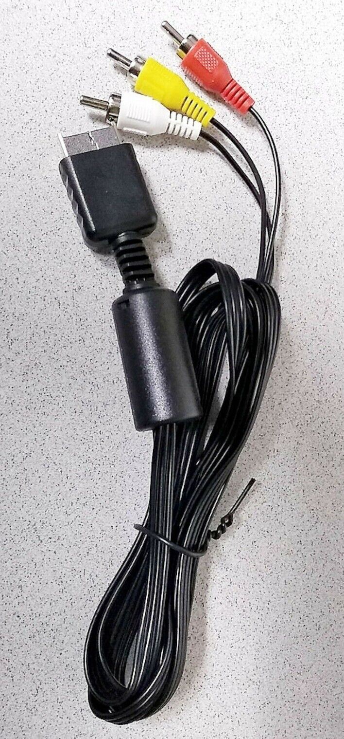 NEW Composite AV Cable for PS2 PS3 PS1 Sony PlayStation 2 Slim 3 1 Game RCA Cord