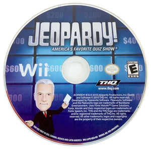 Jeopardy! Nintendo Wii 2010 Video Game DISC ONLY trivia gameshow Alex Trebek