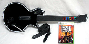 Xbox 360 Guitar Hero III 3 Legends of Rock BUNDLE Wireless Guitar Video Game SET [Used/Refurbished]
