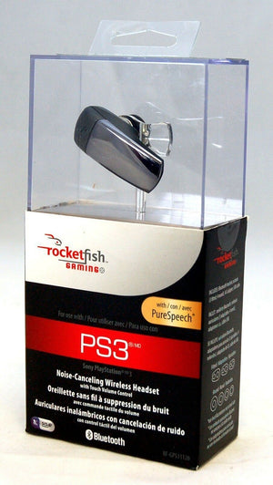 Rocketfish RF-GPS31126 PS3 Wireless Gaming Headset Noise-Canceling Bluetooth ear