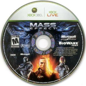 Mass Effect Microsoft Xbox 360 Video Game DISC ONLY sci-fi rpg bioware shepard