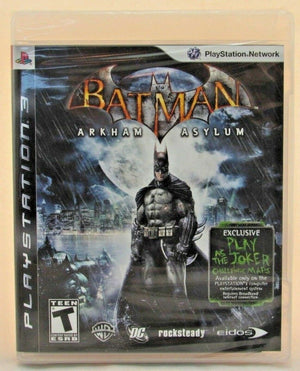 Batman Arkham Asylum PS3 Action Comic Video Game DC 2009 joker harley quinn bane [Used/Refurbished]