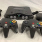 Nintendo 64 Gaming System BLACK Video Game Console 2 x Controller Bundle N64
