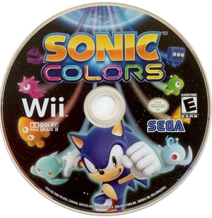 Sonic Colors Nintendo Wii 2010 Vidoe Game DISC ONLY sega Dr. Eggman platformer [Used/Refurbished]