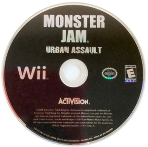 Monster Jam: Urban Assault Nintendo Wii 2008 Video Game DISC ONLY trucks [Used/Refurbished]