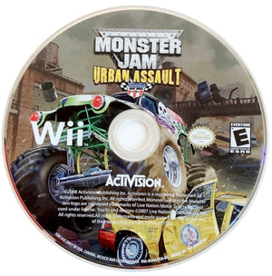 Monster Jam: Urban Assault Nintendo Wii 2008 Video Game DISC ONLY trucks [Used/Refurbished]