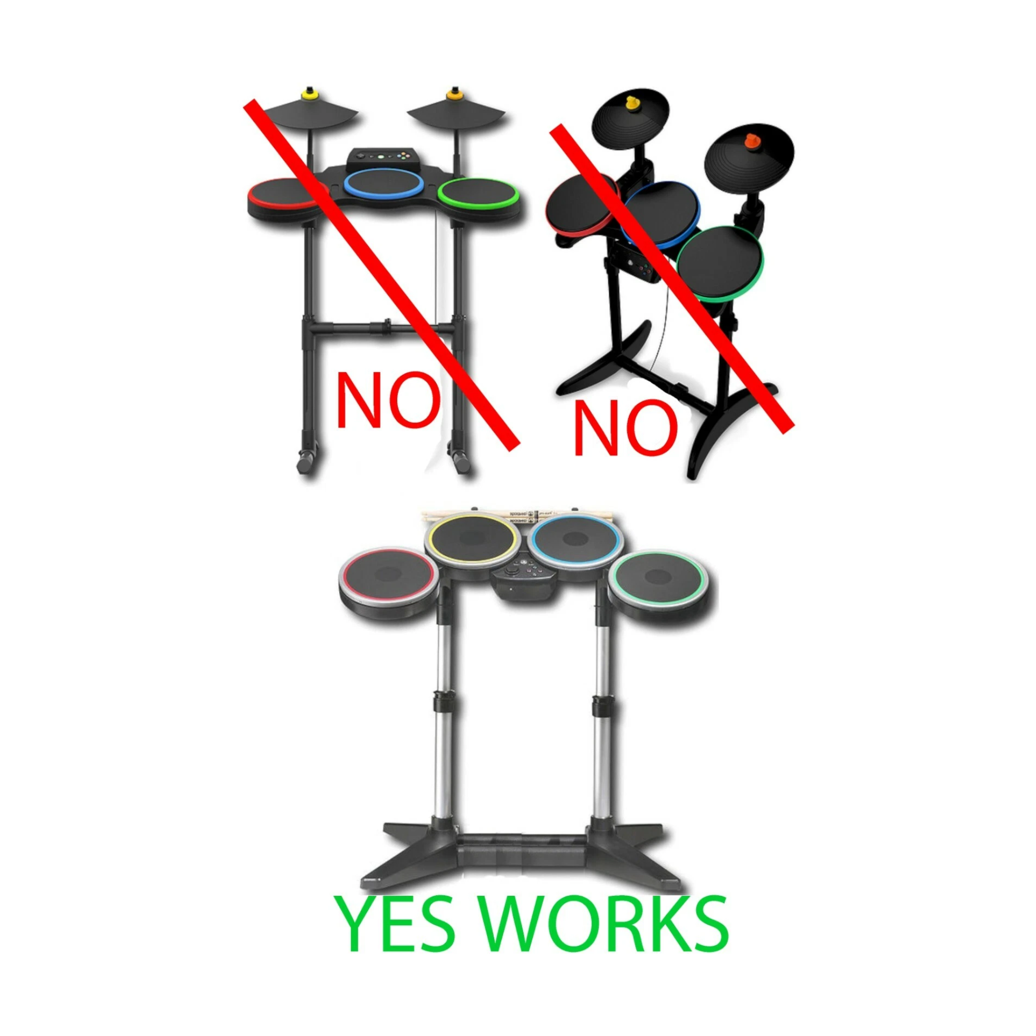 guitar hero drum pedal Monoprice New Rock Band 4 3 2 1 Bass Drum Pedal XBox ONE/360 PS4 PS3 PS2 Wii-U Foot Kick