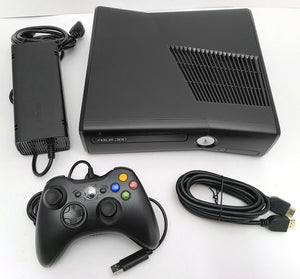 Microsoft Xbox 360S Black Xbox 360 SLIM Video Game Console System Bundle Set Kit