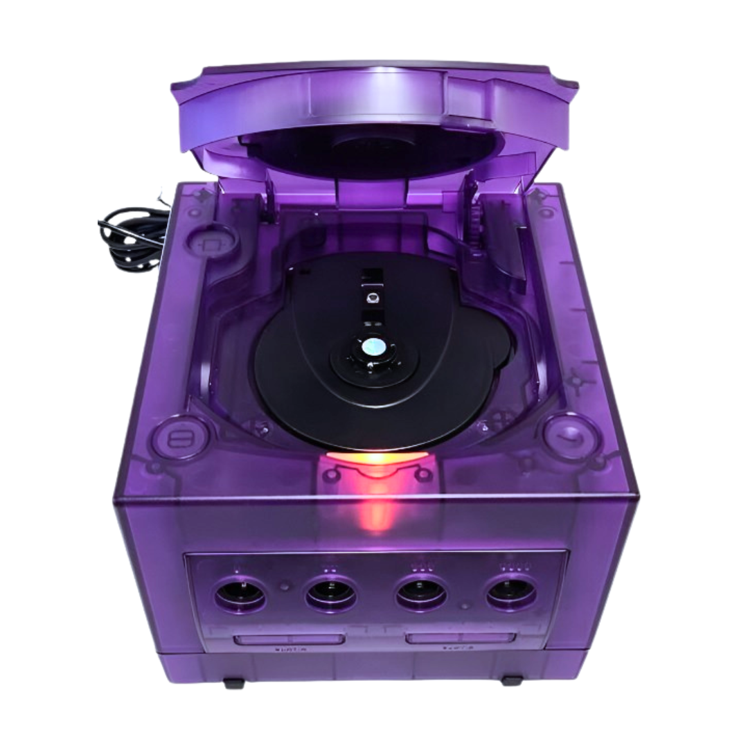 Gamecube Translucent Purple Shell Nintendo GameCube Translucent PURPLE Gaming Console DOL-001 Controller ...