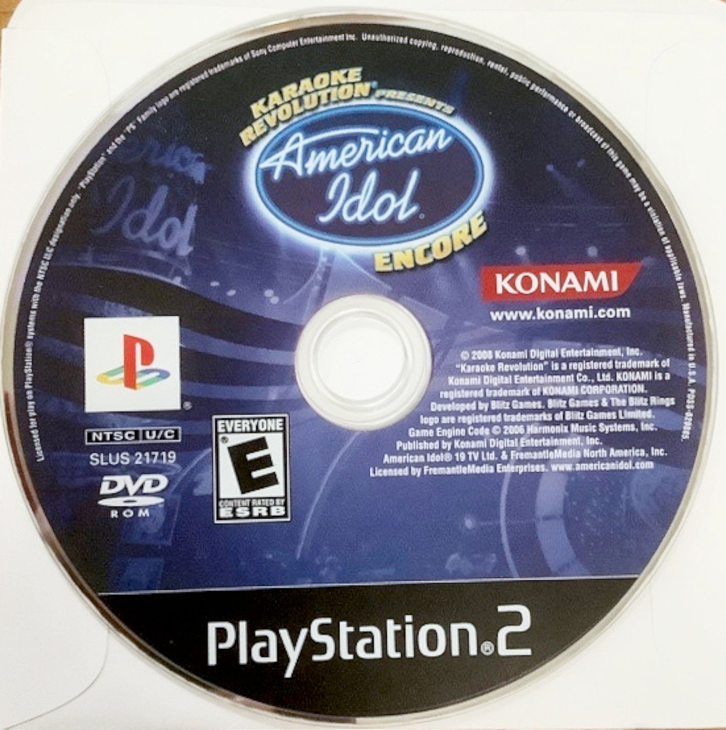 Karaoke Revolution: American Idol Encore Sony PlayStation 2 Video Game DISC ONLY [Used/Refurbished]