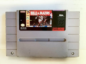 Bulls vs. Blazers and the NBA Playoffs Super Nintendo SNES Video Game CARTRIDGE [Used/Refurbished]