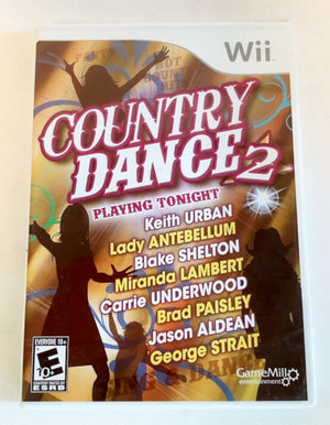Country Dance 2 Nintendo Wii 2011 Video Game music rhythm fitness multiplayer [Used/Refurbished]