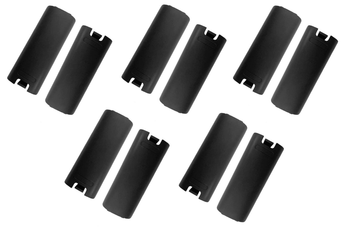 NEW 10-PACK Battery Back Cover Door for Nintendo Wii Remote Wiimote Wand BLACK