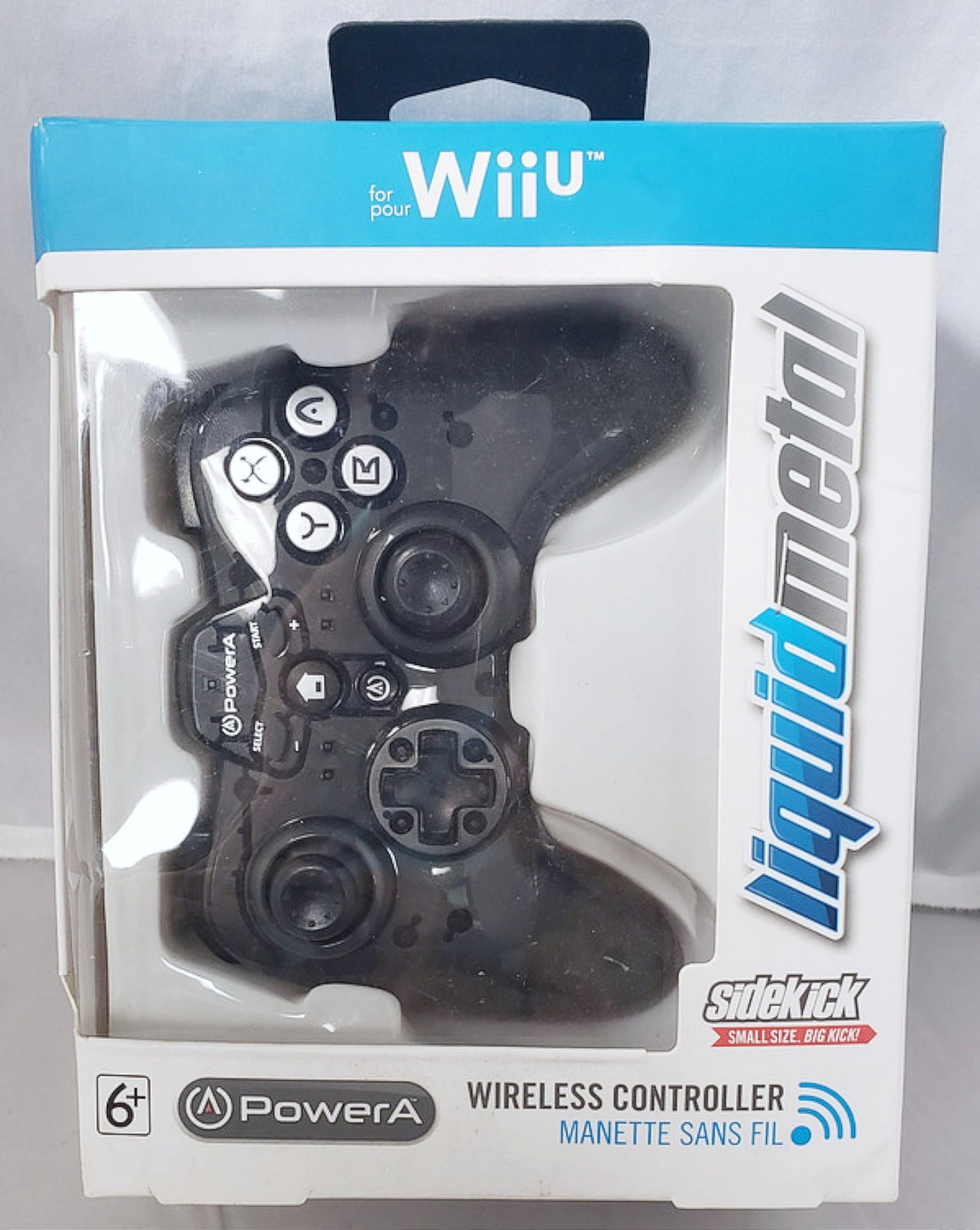 PowerA Liquid Metal Sidekick Mini Pro Wireless Controller for Nintendo Wii U