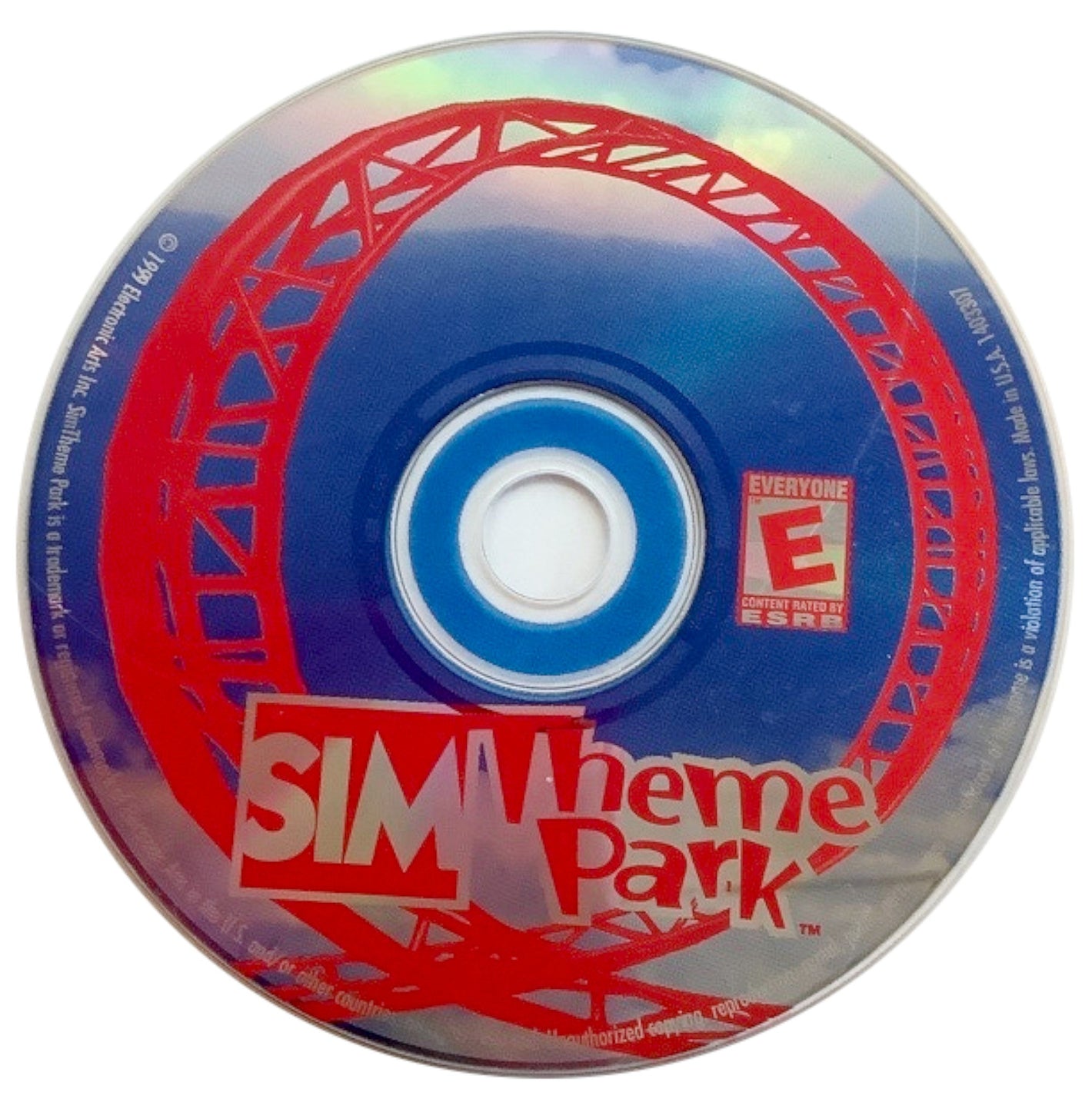 Sim Theme Park PC 1999 Electronic Arts EA Video Game DISC ONLY rollercoaster [Used/Refurbished]