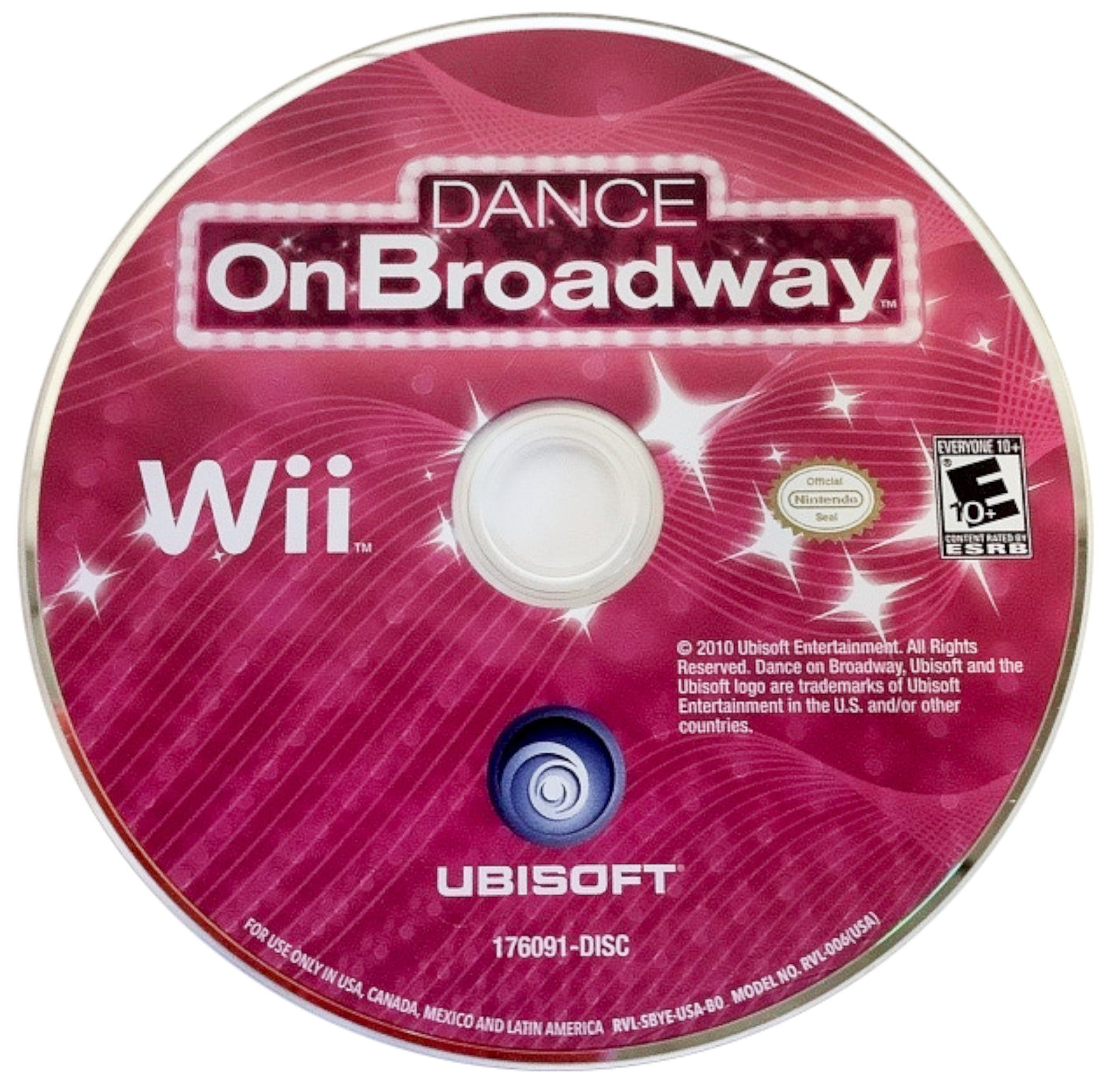 Dance on Broadway Nintendo Wii 2010 Video Game DISC ONLY rhythm [Pre-Owned/Refurbished]