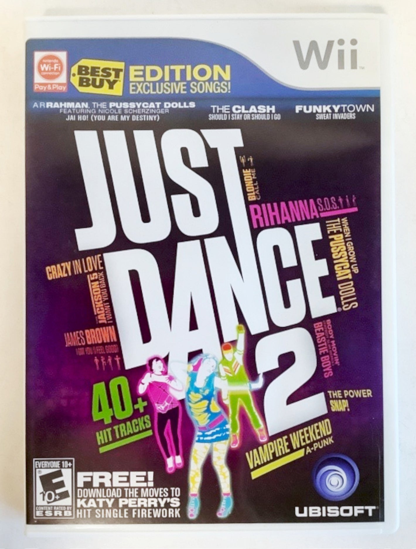 Just Dance 2 Nintendo Wii 2010 Video Game Best Buy Edition music rhythm party [Used/Refurbished]