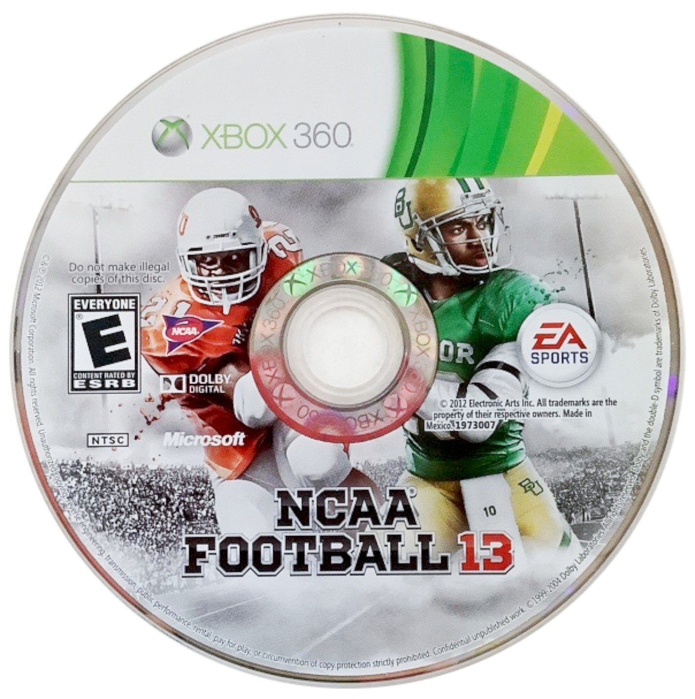 NCAA Football 13 Microsoft Xbox 360 EA Sports 2012 Video Game DISC ONLY [Pre-Owned/Refurbished]