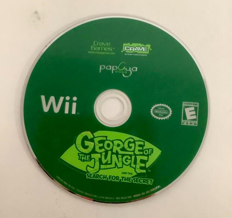 George Of The Jungle And The Search For The Secret Nintendo Wii Video GAME DISC [Used/Refurbished]