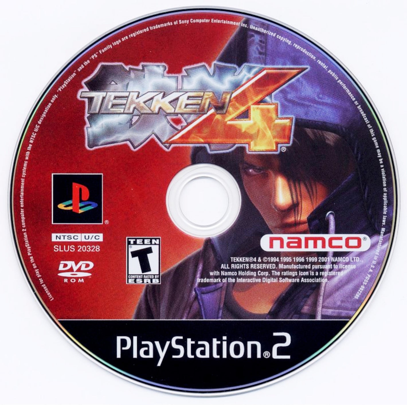 Tekken 4 Sony PlayStation 2 PS2 Video Game DISC ONLY Namco fighting arcade [Used/Refurbished]