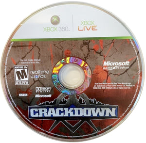 Crackdown Microsoft Xbox 360 Video Game DISC ONLY open world adventure 2007 [Used/Refurbished]