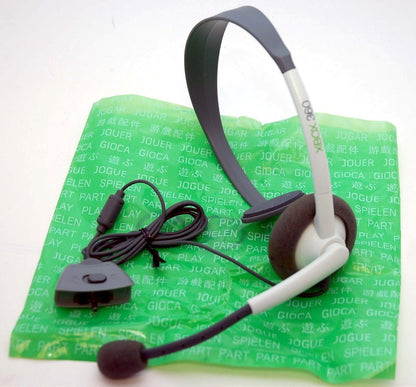 GENUINE Microsoft Xbox 360 LIVE Communicator WHITE Gaming Headset w/Mic OEM
