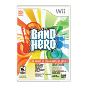 Nintendo Wii U/Wii "BAND HERO" Super Bundle Kit Game Set guitar drums microphone [Used/Refurbished]