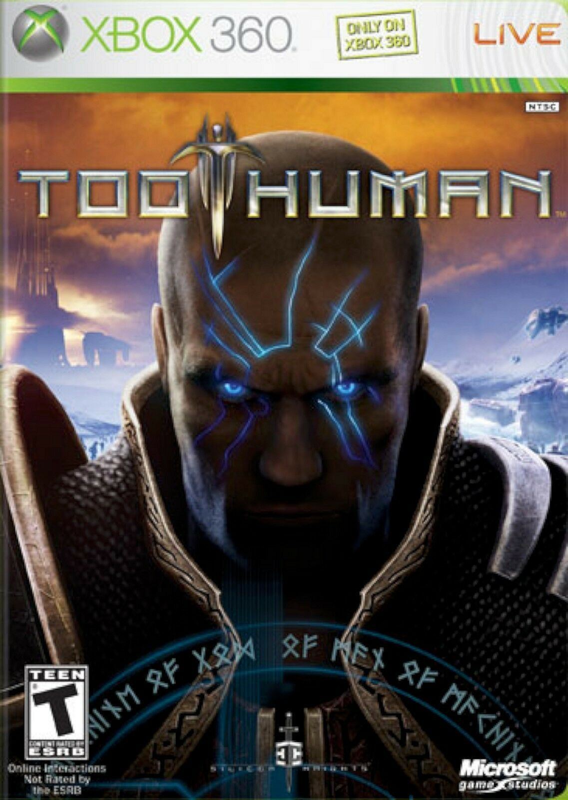 Xbox 360 Too Human Video Game DISC ONLY co-op 1080p hack and slash combat [Used/Refurbished]