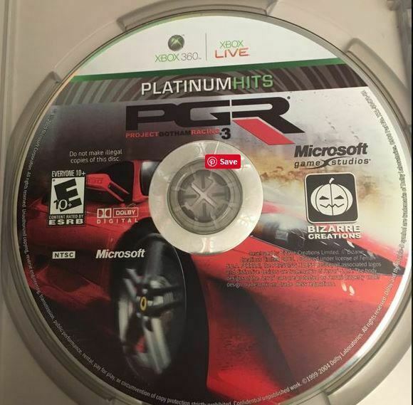 Xbox 360 PGR Project Gotham Racing 3 PLATINUM HITS Video Game Online DISC ONLY [Used/Refurbished]