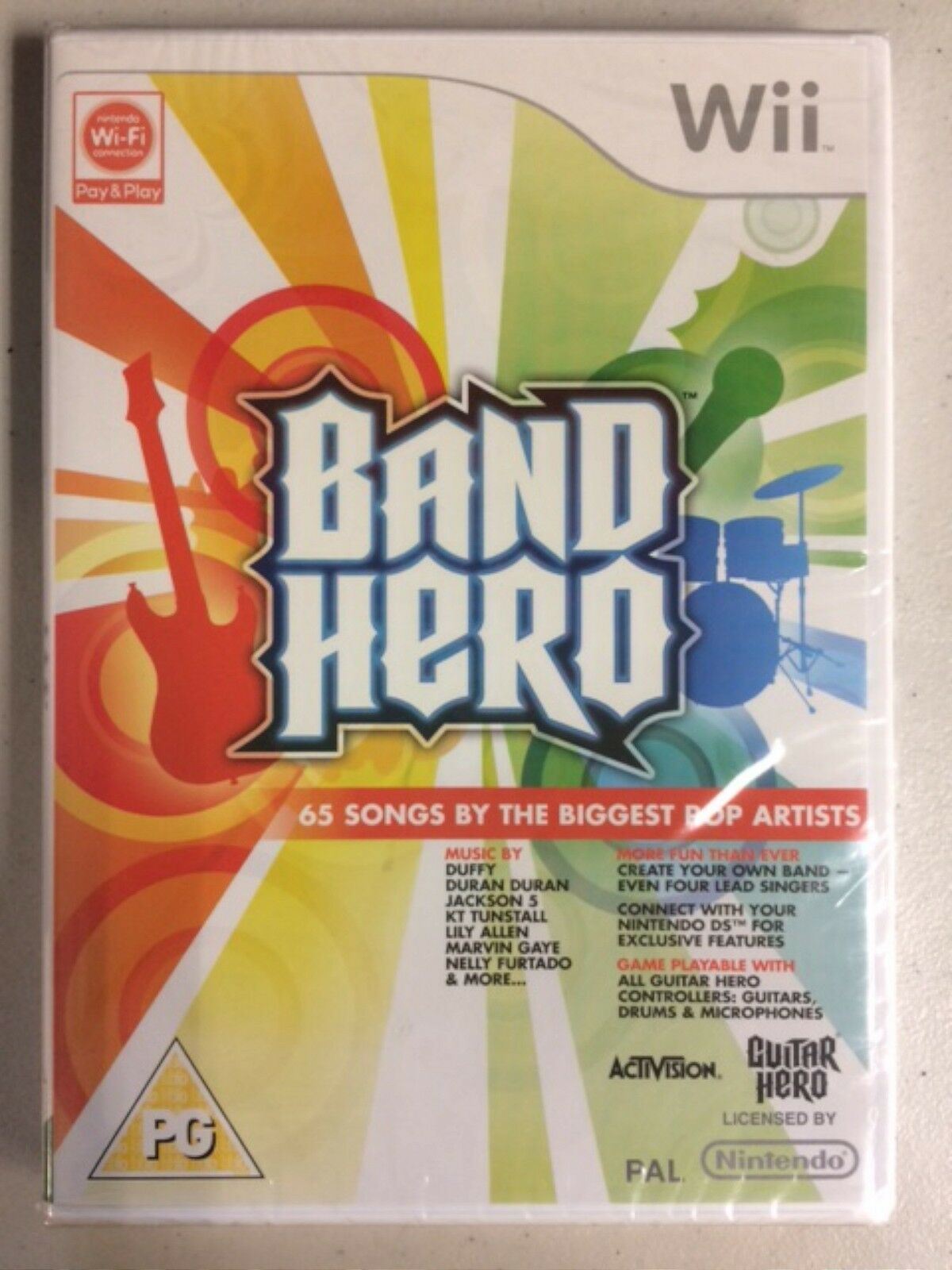 NEW Nintendo Wii PAL VERSION Region BAND HERO Video GAME ONLY pop NOT USA