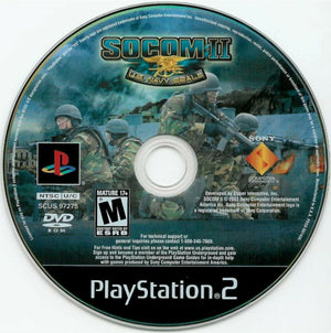 SOCOM II US Navy Seals Sony PlayStation 2 PS2 Video Game DISC ONLY warfare strat [Used/Refurbished]