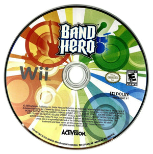 Band Hero Nintendo Wii 2009 Video Game DISC ONLY music rhythm guitar drums [Pre-Owned/Refurbished]