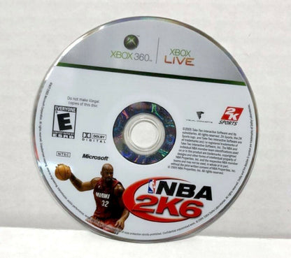 Xbox 360 NBA 2K6 Video Game DISC ONLY kobe bryant basketball 2006 mamba [Used/Refurbished]